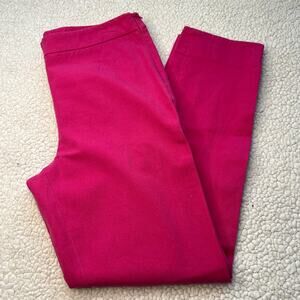 Talbots Bright Pink Stretch Chatham Ankle Pants Size 4